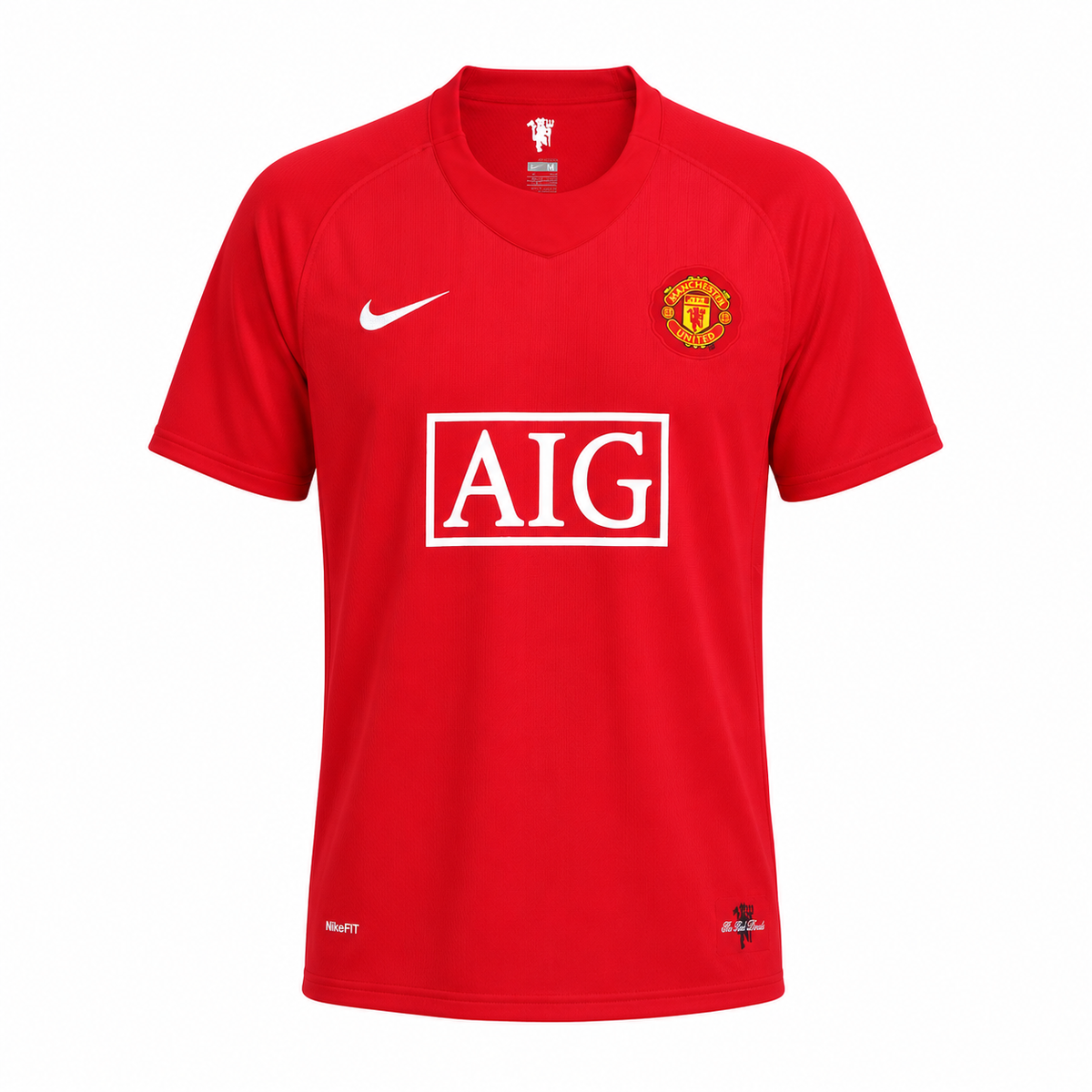 Camiseta Manchester United local 2007/08 - vista frontal