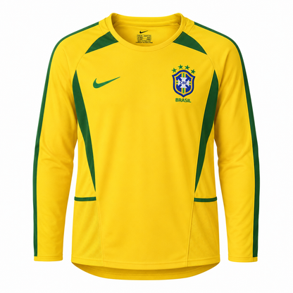 Camiseta selección Brasil local Mundial 2002 - vista frontal